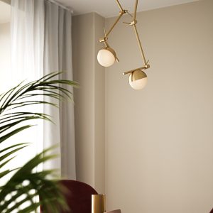 Alternative view of Zidna svjetiljka / plafonjera "CONTINA" 5W G9 boja mjeda