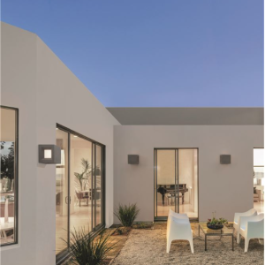 Alternative view of Vanjska zidna svjetiljka CASTRO, LED E27, max 1x12W, IP65, siva