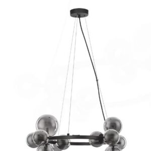 Visilica ODILLIA, LED G9, max 11x5W, PROM 642, crna dim siva