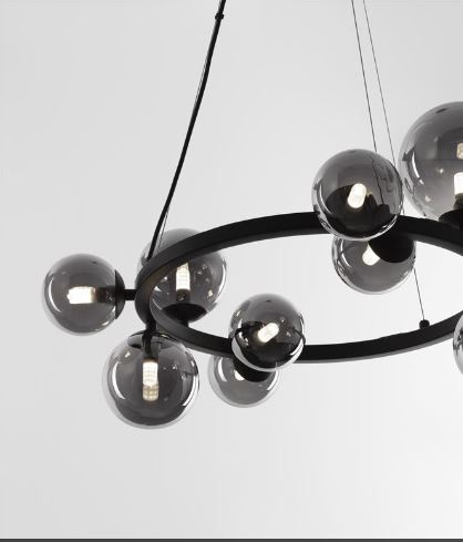 Visilica ODILLIA, LED G9, max 11x5W, PROM 642, crna dim siva - Slika 3