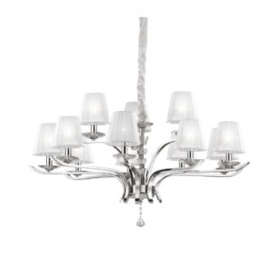 Visilica PEGASO, E14, max 12x40W, PROM 1020, krom bijela