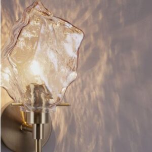 Alternative view of Zidna svjetiljka ODELLE, LED E14, max 1x5W, zlatna jantar - NOVA LUCE