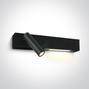 Zidna svjetiljka LED 3W + 6W 3000K IP20 230V crna - ONE LIGHT