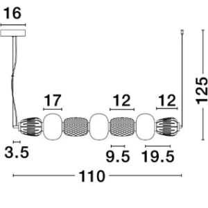 Alternative view of NOVA LUCE VISILICA MOVIL 42W LED 9030539