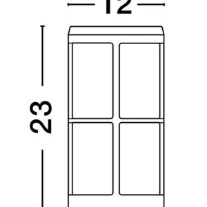 Alternative view of Vanjska zidna LED svjetiljka STONE – moderna rasvjeta za fasadu i dvorište IP54 (E27) NOVA LUCE