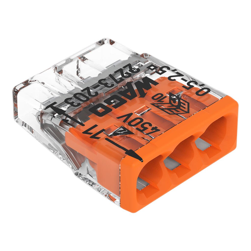 WAGO 2273-203 | 3-polna Push-Wire stezaljka 0,5–2,5 mm² - Slika 2