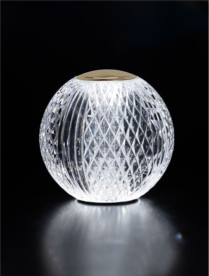 Nova Luce BRILLANTE LED stolna lampa – zlatna - Slika 3