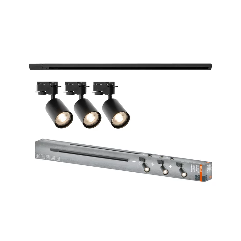 OSRAM CRNI SET ELEMENTAL ŠINA 1m+3 REFLEKTORA (GU10)