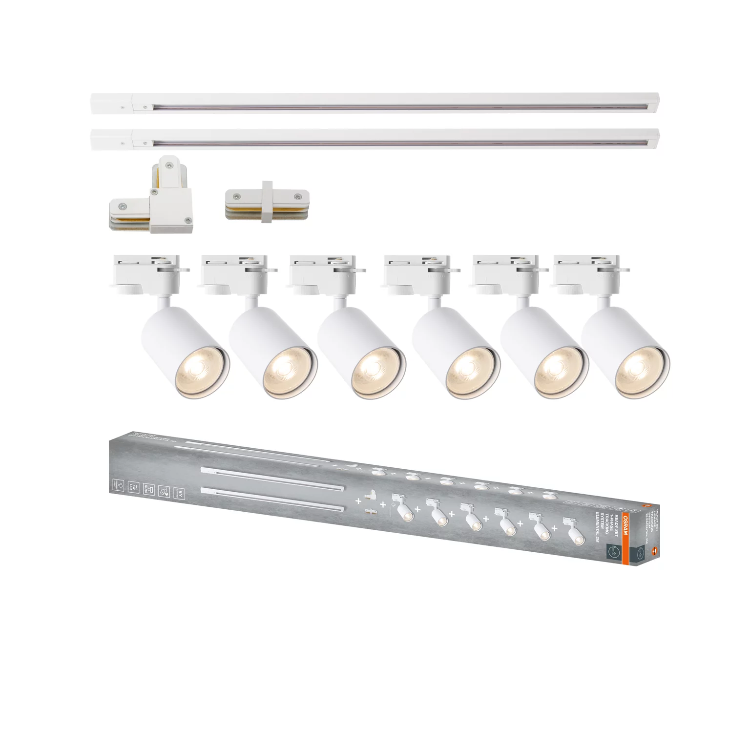 OSRAM BIJELI SET ELEMENTAL ŠINA 2x1m+6 REFLEKTORA (GU10)