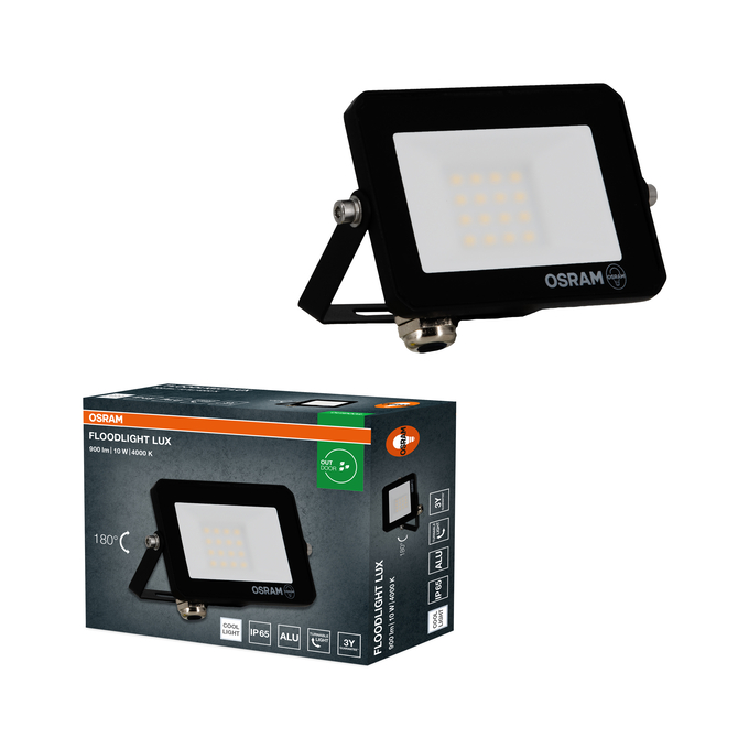 LED reflektor 10W 900lm IP65 – OSRAM vanjski reflektor sa mliječnim staklom 4000K - Slika 3